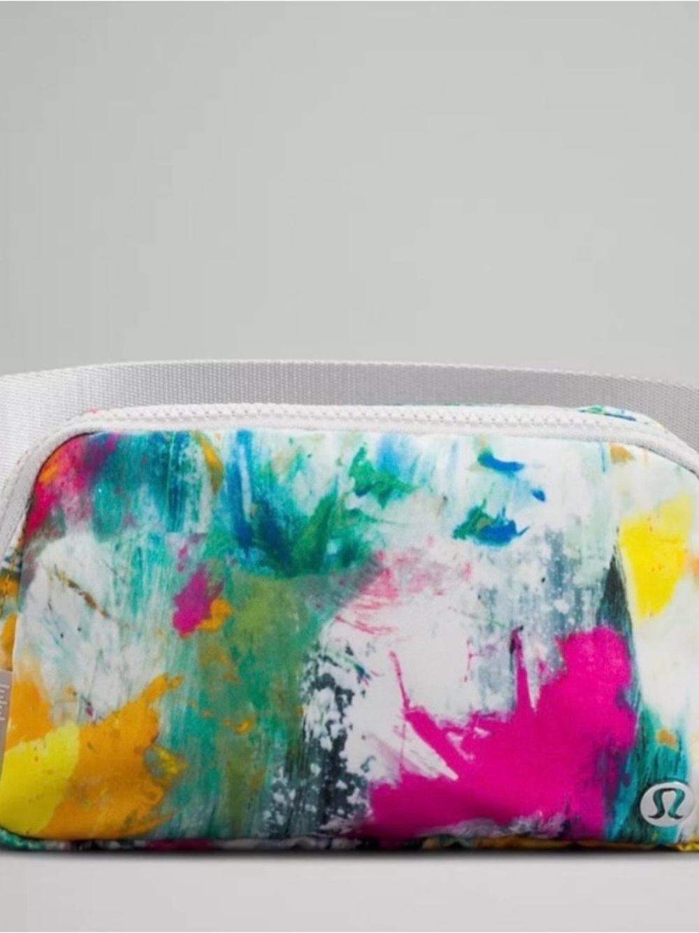lululemon athletica White Multicolor Abstract Print Belt Bag